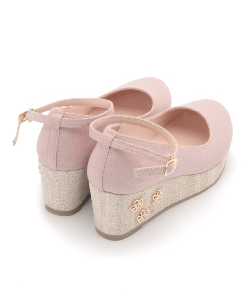 THE EMPORIUM(ジエンポリアム)の「底ビジューウエッジパンプス(パンプス・レディース・ピンク/ブルー/ブラック/ピンク系1・35/30/45/40)」の7枚目の写真