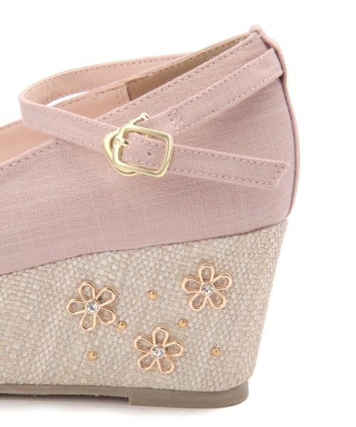 THE EMPORIUM(ジエンポリアム)の「底ビジューウエッジパンプス(パンプス・レディース・ピンク/ブルー/ブラック/ピンク系1・35/30/45/40)」の10枚目の写真