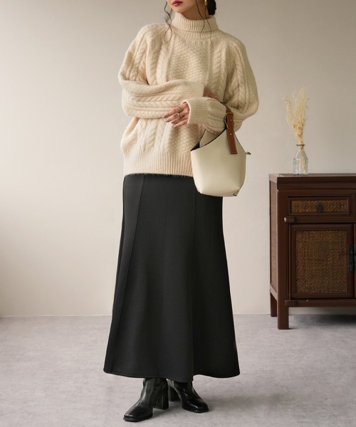 IAMUSE（アイアミューズ）の「【持つだけで主役級バッグ】2WAYワンハンドルショルダーバッグ S0737【IAMUSE】（ハンドバッグ・レディース・ブラック/アイボリー/モカ・FREE）」の13枚目の写真