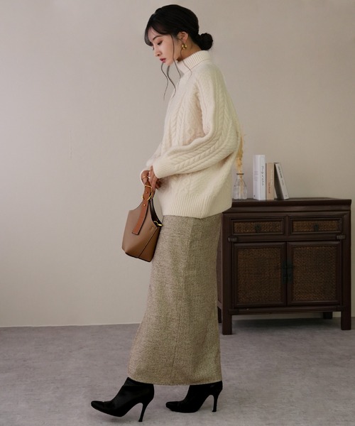 IAMUSE（アイアミューズ）の「【持つだけで主役級バッグ】2WAYワンハンドルショルダーバッグ S0737【IAMUSE】（ハンドバッグ・レディース・ブラック/アイボリー/モカ・FREE）」の20枚目の写真