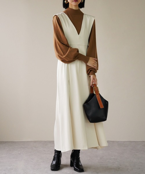 IAMUSE（アイアミューズ）の「【持つだけで主役級バッグ】2WAYワンハンドルショルダーバッグ S0737【IAMUSE】（ハンドバッグ・レディース・ブラック/アイボリー/モカ・FREE）」の14枚目の写真