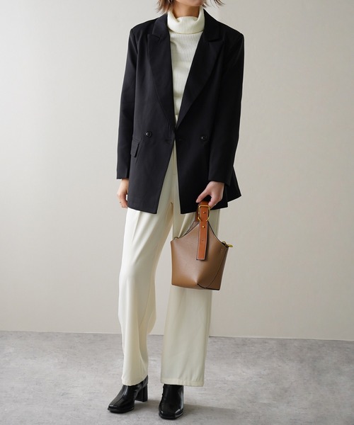 IAMUSE（アイアミューズ）の「【持つだけで主役級バッグ】2WAYワンハンドルショルダーバッグ S0737【IAMUSE】（ハンドバッグ・レディース・ブラック/アイボリー/モカ・FREE）」の19枚目の写真