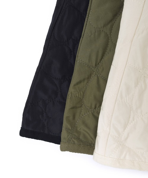 w closet(ダブルクローゼット)の「中綿キルティングフレアスカート(スカート・レディース・キナリ/ブラック/カーキ・FREE)」の4枚目の写真