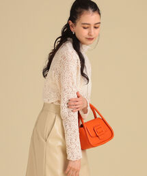 Ray BEAMS | Ray BEAMS / キモウ レース ハイネック カットソー(Tシャツ/カットソー)