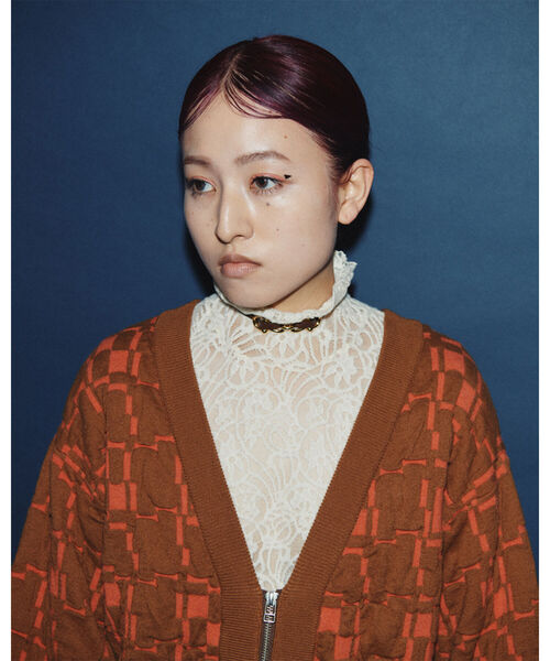 Ray BEAMS（レイビームス）の「Ray BEAMS / キモウ レース ハイネック カットソー（Tシャツ/カットソー・レディース・ブラック/ホワイト系その他6・ONE SIZE）」の10枚目の写真