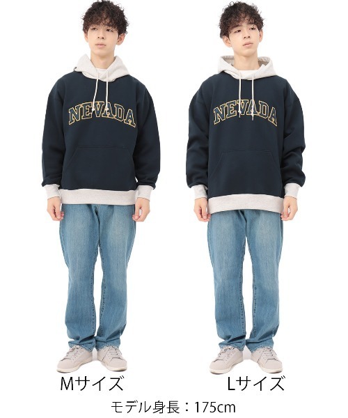 チチカカ(チチカカ)の「【ユニセックス】フェルトワッペンパーカー(パーカー・メンズ・トップグレー/ネイビー・LARGE/MEDIUM)」の22枚目の写真