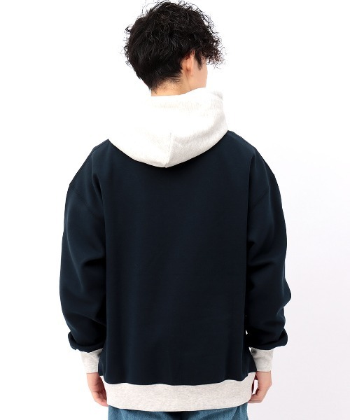 チチカカ(チチカカ)の「【ユニセックス】フェルトワッペンパーカー(パーカー・メンズ・トップグレー/ネイビー・LARGE/MEDIUM)」の10枚目の写真