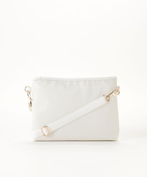 To b. by agnes b.（トゥービーバイアニエスベー）の「WT47 POCHETTE マルチポシェット（ショルダーバッグ・レディース・ホワイト系その他・FREE）」の4枚目の写真