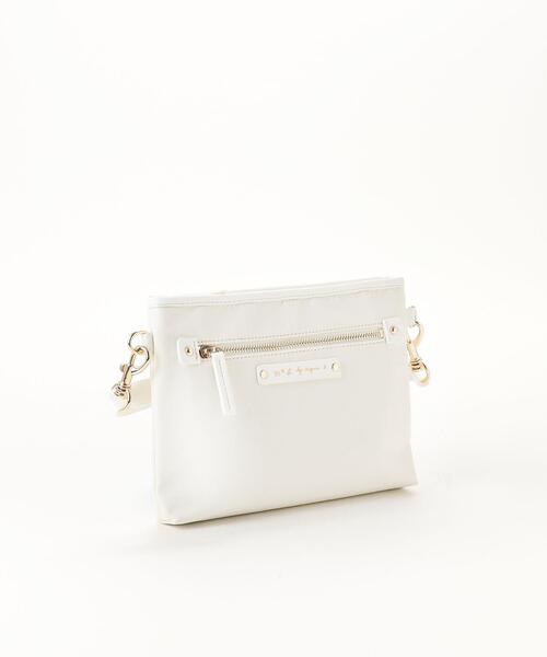 To b. by agnes b.（トゥービーバイアニエスベー）の「WT47 POCHETTE マルチポシェット（ショルダーバッグ・レディース・ホワイト系その他・FREE）」の5枚目の写真