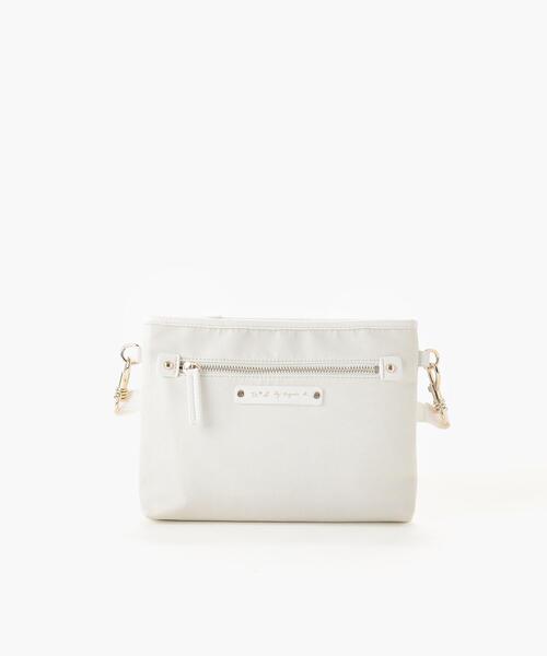 To b. by agnes b.（トゥービーバイアニエスベー）の「WT47 POCHETTE マルチポシェット（ショルダーバッグ・レディース・ホワイト系その他・FREE）」の3枚目の写真