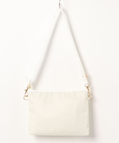 To b. by agnes b.（トゥービーバイアニエスベー）の「WT47 POCHETTE マルチポシェット（ショルダーバッグ・レディース・ホワイト系その他・FREE）」の12枚目の写真
