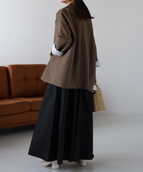 sakishimatokyo（サキシマトーキョー）の「オーバーサイズテーラードジャケット（テーラードジャケット・レディース・ブラック/ブラウン/アイボリー/グレー/ネイビー・FREE）」の21枚目の写真