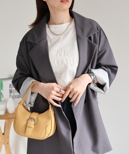 sakishimatokyo（サキシマトーキョー）の「オーバーサイズテーラードジャケット（テーラードジャケット・レディース・ブラック/ブラウン/アイボリー/グレー/ネイビー・FREE）」の14枚目の写真