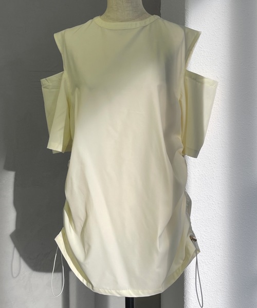 Solace（ソレイス）の「ショルダーカットオープントップス（Tシャツ/カットソー・レディース・ブラック/ピンク/ナチュラル・FREE）」の19枚目の写真