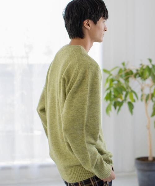 ゴーシュ クルーネック ニット グリーン KNITTED CREW NECK GREEN