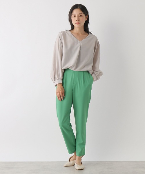 LEPSIM（レプシィム）の「さらキレ＊アソートブラウス　299526（シャツ/ブラウス・レディース・グリーン/オレンジ/ホワイト系その他/ネイビー/グレイッシュベージュ・LARGE/MEDIUM）」の19枚目の写真