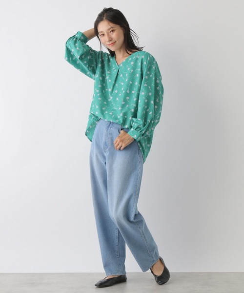 LEPSIM（レプシィム）の「さらキレ＊アソートブラウス　299526（シャツ/ブラウス・レディース・グリーン/オレンジ/ホワイト系その他/ネイビー/グレイッシュベージュ・LARGE/MEDIUM）」の8枚目の写真