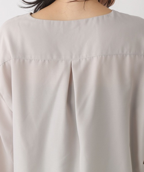 LEPSIM（レプシィム）の「さらキレ＊アソートブラウス　299526（シャツ/ブラウス・レディース・グリーン/オレンジ/ホワイト系その他/ネイビー/グレイッシュベージュ・LARGE/MEDIUM）」の20枚目の写真