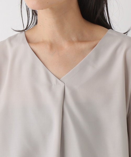 LEPSIM（レプシィム）の「さらキレ＊アソートブラウス　299526（シャツ/ブラウス・レディース・グリーン/オレンジ/ホワイト系その他/ネイビー/グレイッシュベージュ・LARGE/MEDIUM）」の12枚目の写真