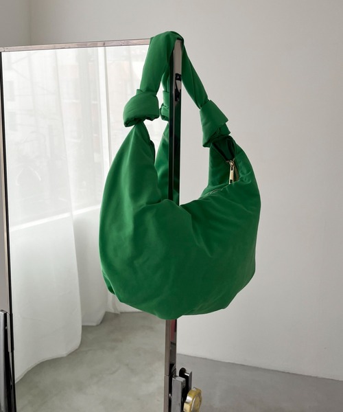 EPIMI E'PIMMY（エピミエピミー）の「パテッドワンハンドルバッグ（ハンドバッグ・レディース・ブラック/オレンジ/グリーン・FREE）」の3枚目の写真