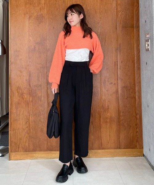 EPIMI E'PIMMY（エピミエピミー）の「パテッドワンハンドルバッグ（ハンドバッグ・レディース・ブラック/オレンジ/グリーン・FREE）」の7枚目の写真