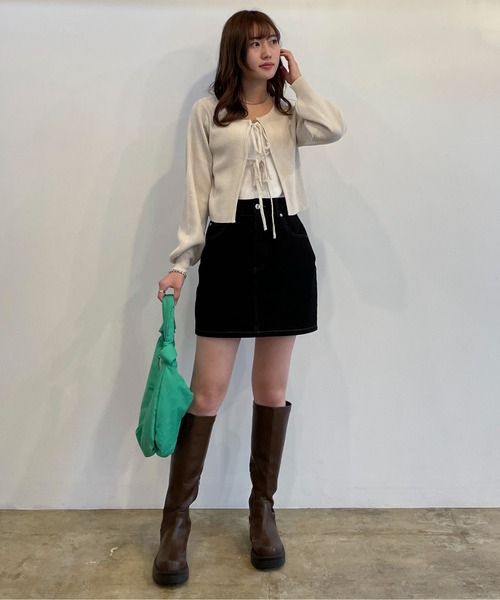 EPIMI E'PIMMY（エピミエピミー）の「パテッドワンハンドルバッグ（ハンドバッグ・レディース・ブラック/オレンジ/グリーン・FREE）」の17枚目の写真