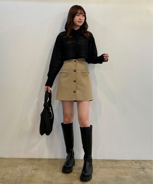 EPIMI E'PIMMY（エピミエピミー）の「パテッドワンハンドルバッグ（ハンドバッグ・レディース・ブラック/オレンジ/グリーン・FREE）」の8枚目の写真