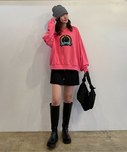 EPIMI E'PIMMY（エピミエピミー）の「パテッドワンハンドルバッグ（ハンドバッグ・レディース・ブラック/オレンジ/グリーン・FREE）」の9枚目の写真