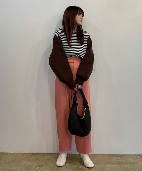 EPIMI E'PIMMY（エピミエピミー）の「パテッドワンハンドルバッグ（ハンドバッグ・レディース・ブラック/オレンジ/グリーン・FREE）」の12枚目の写真