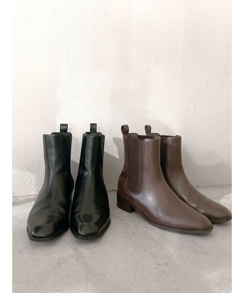 Ungrid（アングリッド）の「サイドゴアブーツ（ブーツ・レディース・ブラック/ダークブラウン・L/M/S）」の3枚目の写真