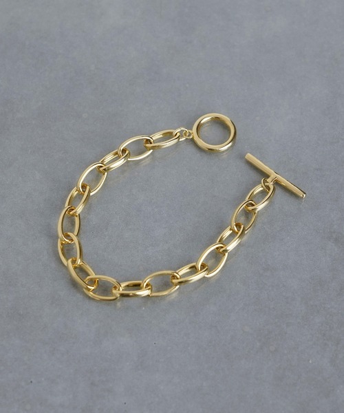 ISOLATION(アイソレーション)の「【ISOLATION / アイソレーション】Silver925 Oval Chain Bracelet / オーバルチェーンブレスレット(ブレスレット・レディース・ゴールド・17.5cm)」の2枚目の写真