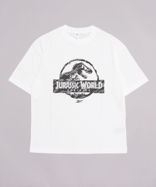 Reebok（リーボック）の「ジュラシック ワールド Tシャツ / Jurassic World T-Shirt（Tシャツ/カットソー・メンズ・ホワイト/グリーン・LARGE/X-LARGE/XX-LARGE/X-SMALL/MEDIUM/XXX-LARGE/SMALL）」の7枚目の写真