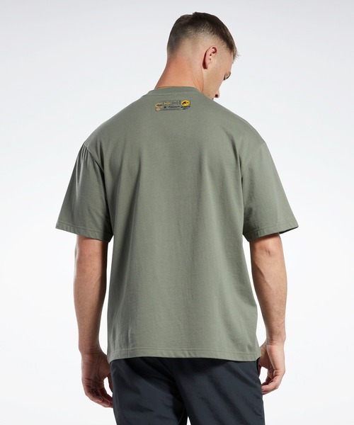 Reebok（リーボック）の「ジュラシック ワールド Tシャツ / Jurassic World T-Shirt（Tシャツ/カットソー・メンズ・ホワイト/グリーン・LARGE/X-LARGE/XX-LARGE/X-SMALL/MEDIUM/XXX-LARGE/SMALL）」の9枚目の写真