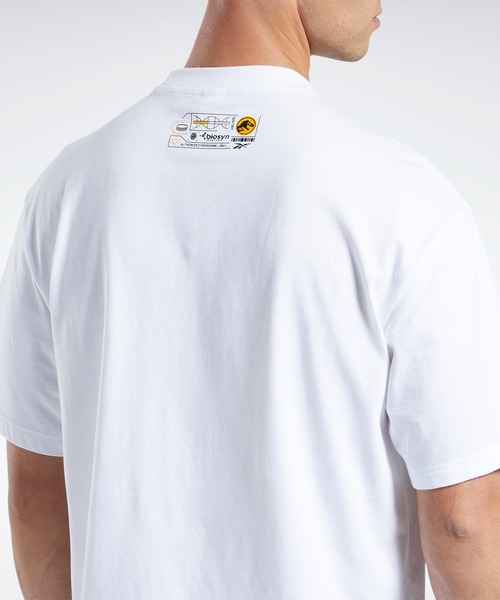Reebok（リーボック）の「ジュラシック ワールド Tシャツ / Jurassic World T-Shirt（Tシャツ/カットソー・メンズ・ホワイト/グリーン・LARGE/X-LARGE/XX-LARGE/X-SMALL/MEDIUM/XXX-LARGE/SMALL）」の5枚目の写真