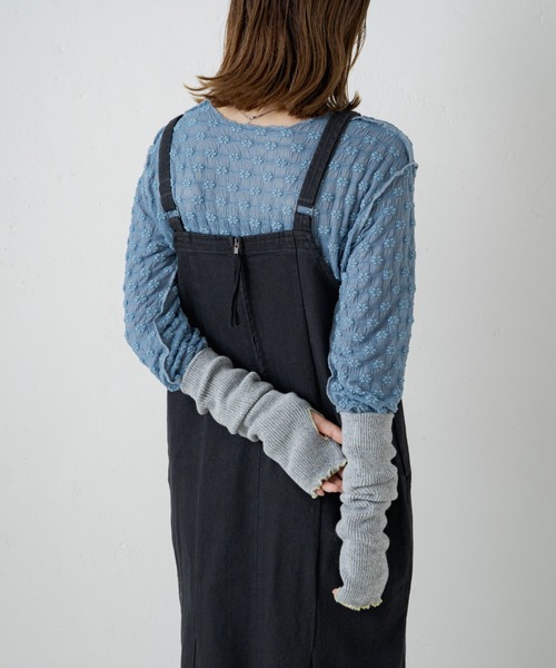 Kastane（カスタネ）の「【2022AWアイテム】配色ステッチアームウォーマー（アームカバー・レディース・ベージュ/グレー/アイボリー・FREE）」の16枚目の写真