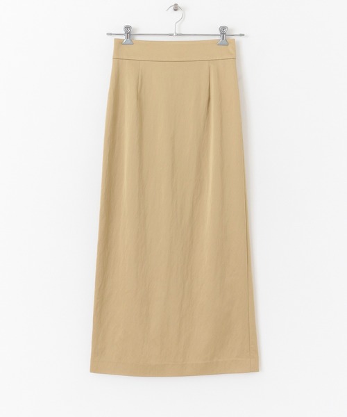 URBAN RESEARCH（アーバンリサーチ）の「サテンストレートスカート（スカート・レディース・チャコールグレー/ブラック/ベージュ・38/36）」の5枚目の写真