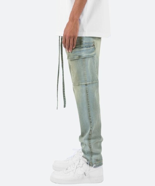mnml(ミニマル)の「mnml/ミニマル/デニム カーゴパンツ/DENIM CARGO PANTS(M2019-P565)(カーゴパンツ・メンズ・ブラック/ブルー・34/32/28/29/30)」の4枚目の写真