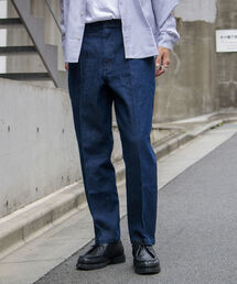 GLOSTER | 【GLOSTER/グロスター】デニム/ウールライク テーパードイージースラックス(その他パンツ)