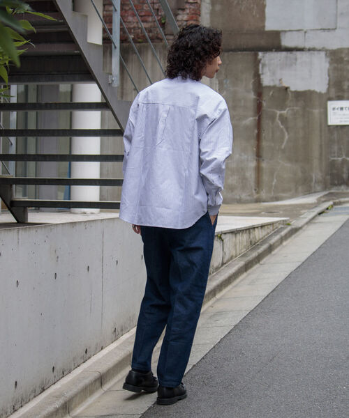 GLOSTER（グロスター）の「【GLOSTER/グロスター】デニム/ウールライク テーパードイージースラックス（その他パンツ・メンズ・ブラック/グレー/インディゴブルー・S/M/L）」の5枚目の写真