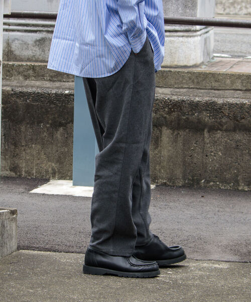 GLOSTER（グロスター）の「【GLOSTER/グロスター】デニム/ウールライク テーパードイージースラックス（その他パンツ・メンズ・ブラック/グレー/インディゴブルー・S/M/L）」の11枚目の写真