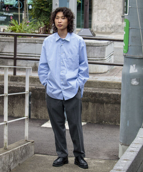 GLOSTER（グロスター）の「【GLOSTER/グロスター】デニム/ウールライク テーパードイージースラックス（その他パンツ・メンズ・ブラック/グレー/インディゴブルー・S/M/L）」の13枚目の写真