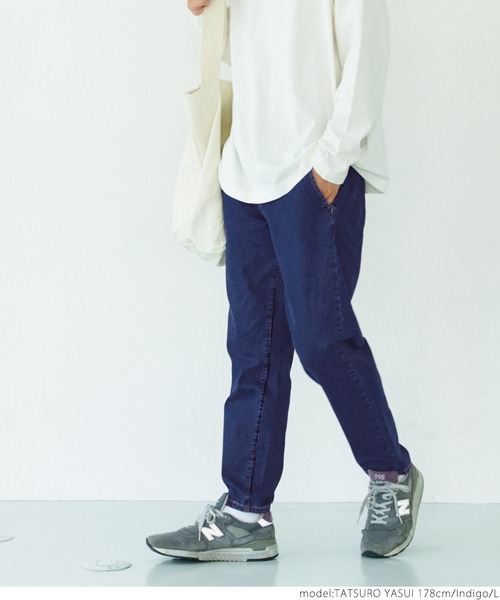 coca(coca)(コカ)の「メンズストレッチデニムイージーパンツ(デニムパンツ・メンズ・インディゴブルー/ブラック・M/L/XL)」の3枚目の写真