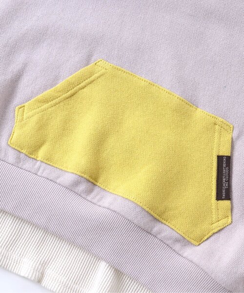 BREEZE（ブリーズ）の「レイヤード風トレーナー（スウェット・キッズ・イエロー/パープル/ブルー/サックスブルー/オレンジ/ブラック/ピンク/レインボー/グリーン・110/130/80/100/120/140/90）」の14枚目の写真