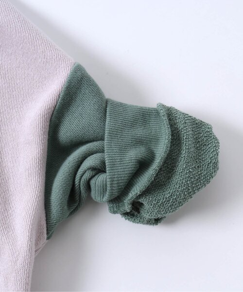 BREEZE（ブリーズ）の「レイヤード風トレーナー（スウェット・キッズ・イエロー/パープル/ブルー/サックスブルー/オレンジ/ブラック/ピンク/レインボー/グリーン・110/130/80/100/120/140/90）」の17枚目の写真