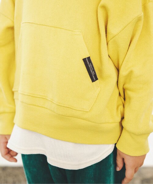 BREEZE（ブリーズ）の「レイヤード風トレーナー（スウェット・キッズ・イエロー/パープル/ブルー/サックスブルー/オレンジ/ブラック/ピンク/レインボー/グリーン・110/130/80/100/120/140/90）」の18枚目の写真