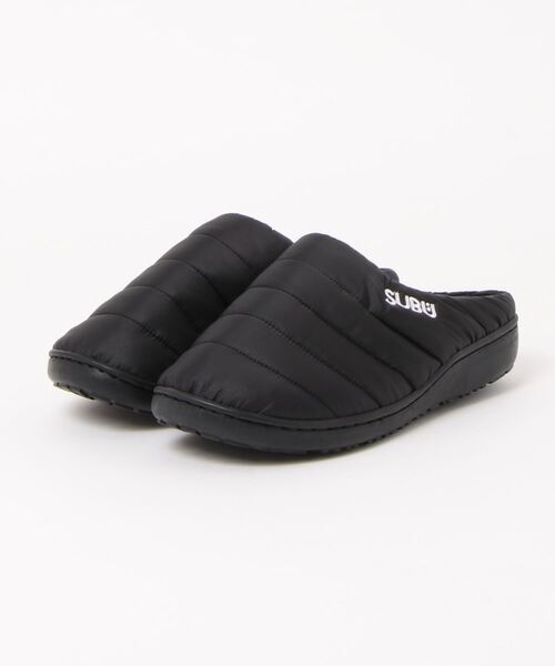 SUBU(スブ)の「【SUBU】スブ ダウンクロッグサンダル(サンダル・メンズ・レッド/グレー/ドット/ベージュ/カーキ/カモフラージュ/ブラック/グリーン/ネイビー/チェック/ピンク/ハウンドトゥース/ホワイト/オレンジ/シルバー/ダークブラウン/ホワイト×ブラック/スモーキーグリーン系/ブラウン系カモフラージュ・0/2/1/3/4)」の1枚目の写真