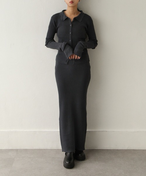 Chillfar（チルファー）の「襟付きアームウォーマーカーデ（カーディガン/ボレロ・レディース・チャコール/グリーン/グレイッシュベージュ/アイボリー・FREE）」の10枚目の写真