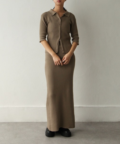 Chillfar（チルファー）の「襟付きアームウォーマーカーデ（カーディガン/ボレロ・レディース・チャコール/グリーン/グレイッシュベージュ/アイボリー・FREE）」の18枚目の写真