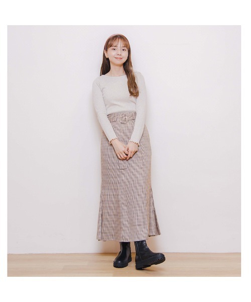 flower(フラワー)の「グリッターリボンロングスリーブ(ニット/セーター・レディース・グレー/シルバー・FREE)」の17枚目の写真