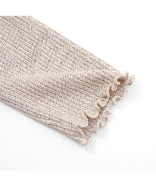 flower(フラワー)の「グリッターリボンロングスリーブ(ニット/セーター・レディース・グレー/シルバー・FREE)」の4枚目の写真